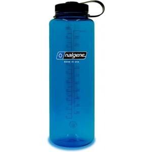 Nalgene Бутилка NALGENE Wide Mouth Silo Sustain 1.5 L blue black