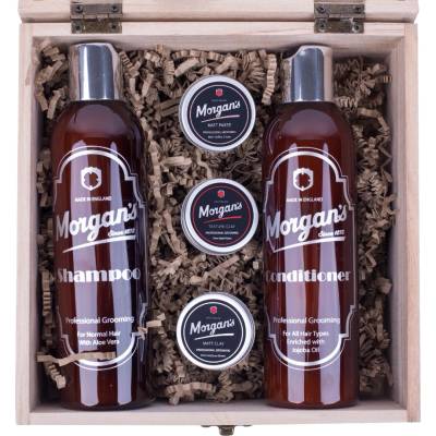 Morgan's Pomade Wooden Shampoo & Style Box