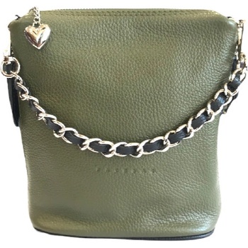 Facebag kožená crossbody zelená 6034/124-18