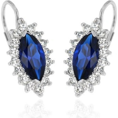 Zlatnictví U Kostela zlaté patentové náušnice se spinelem a zirkony 242B