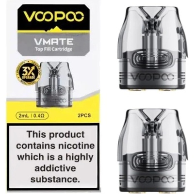 VooPoo Vmate V3 Top Fill cartridge 0,4 ohm 2 ks