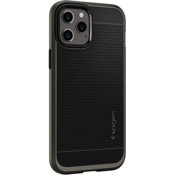 Spigen Neo Hybrid Case - хибриден кейс с висока степен на защита за iPhone 12, iPhone 12 Pro (сив)