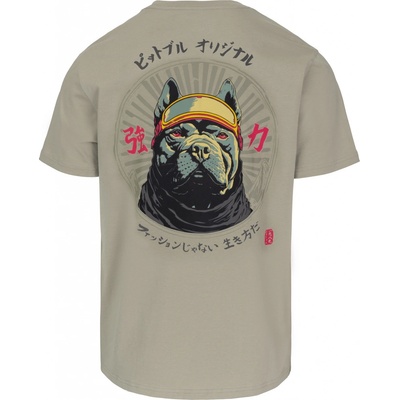 PitBull West Coast pánské triko MT FUJI šedozelené
