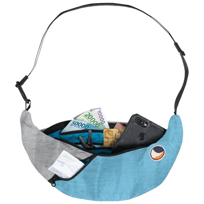 Ticket to the moon Upcycled Sling Bag Цвят: каки