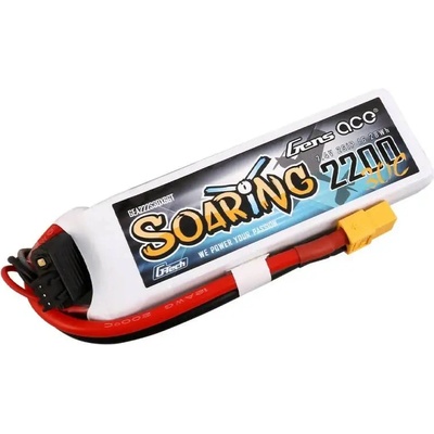Gens ace Батерия Gens ace G-Tech Soaring, 2200mAh, 11.1V, 30C, 3S1P, Lipo (GEA223S30X6GT)