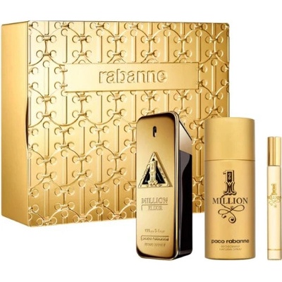 Paco Rabanne 1 Million Elixir EDP 100 ml + EDP 10 ml + deospray 150 ml pre mužov