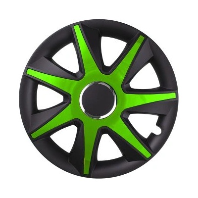 Тасове за джанти Run черно / зелено - 16