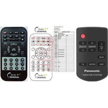 съвместим PANASONIC N2QAYC000064 - съвместимо дистанционно управление на марката General (N2QAYC000064)