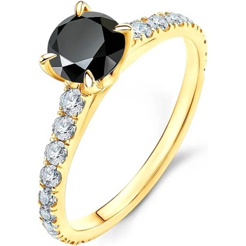 Image 1 of SAVICKI Годежен пръстен Share Your Love: злато, черен диамант