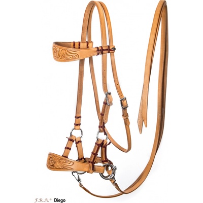 F.R.A. Uzdečka westernová Sidepull Diego nature – Zboží Mobilmania