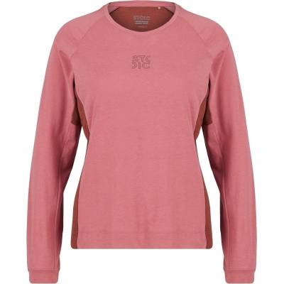 Stoic Дамска фланелка с дълъг ръкав за колоездене Stoic Women's PerformanceMerino LofsdalenSt. MTB L/S Cycling jersey - Faded Rose / Timber Red - размер XL (156-2840-0115)
