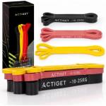 Actiget Комплект 3 бр. ластици за съпротивление Power (Agility) Band / фитнес ленти - ACTIGET