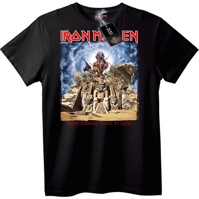 NOONEBRAND Тениска Iron Maiden Някъде назад във времето - 2XL, Black