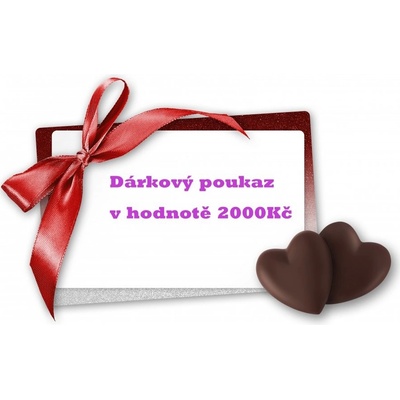 Dárkový poukaz v hodnotě 2000 Kč