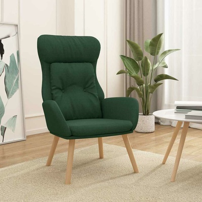 vidaXL 341294 relaxační textil tmavě zelená