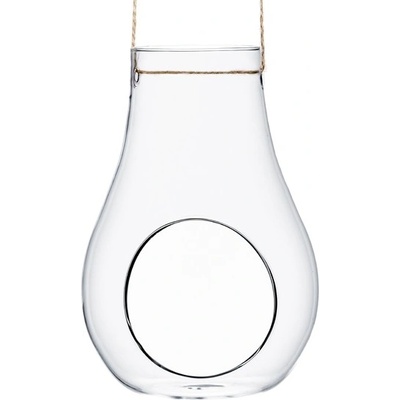 PartyDeco Skleněná baňka závěsná menší 8x7,2x12cm skleněné koule k dekoraci – Zboží Dáma