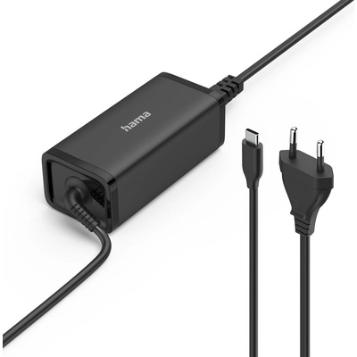 Hama Универсално захранване за лаптоп, USB-C, Gan, (PD), 5-20V/100W (200024)
