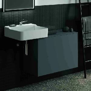 Ideal Standard Atelier Conca стенен шкаф за монтаж на стена с 1 чекмедже и плот, 80 см, матово-антрацит (T4318Y2)