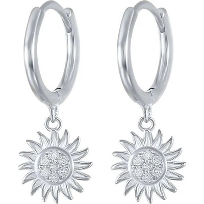 Majya stříbrné náušnice SLUNEČNICE 10404