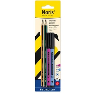 STAEDTLER Комплект графитен молив и иглен филц, STAEDTLER "Noris color edition set", лилав+син иглен филц 61 BK4-1 (61 BK4-1)