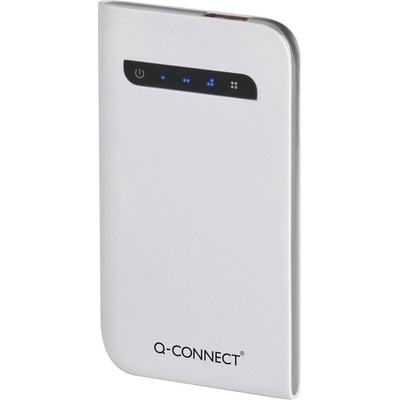 Q-Connect 3000mAh сребърна преносима power bank (5705831172562)