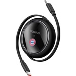 Baseus Кабел USB-C към USB-C Baseus Free2Pull 100W Bayern Edition (черен) (P10364500113-Z2)