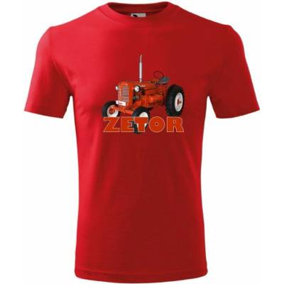 Tričko Zetor 25A Červená