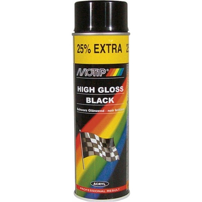 Motip Akrylátový lak čierny matný 500ml