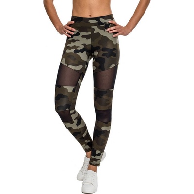 Urban Classics dámské Tech Mesh legíny woodcamo