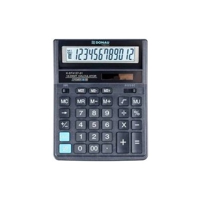 Donau Tech Office calculator 12 digits. DONAU black