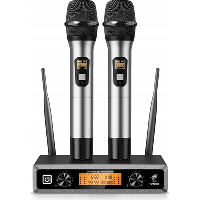 2x Profesionální bezdrátový karaoke mikrofon TONOR TW820 s přijímačem