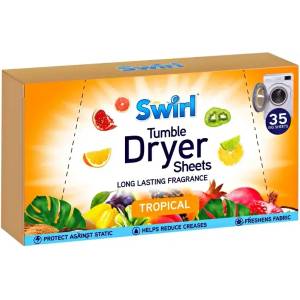 Swirl Tropical ароматизиращи кърпички за сушилня 35 броя