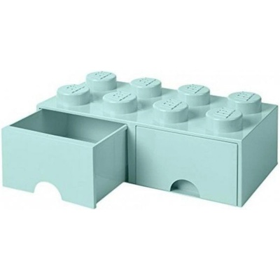 LEGO® Úložný box se šuplíky 250x502x181 aqua