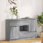 vidaXL Служебен шкаф Сив Сонома 100 x 30 x 65, 6 Инженерна дървесина (888793)