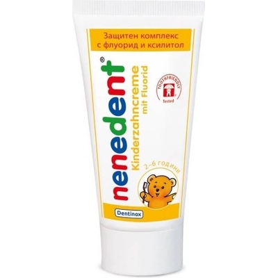 Nenedent Детска паста за зъби с флуорид, 2-6 години, 50 ml