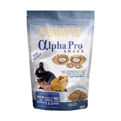 Cunipic Alpha Pro Snack Anti-Hairball Malt slad 50 g