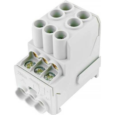 Eleman Blok pro rozdělení fází UVB 100 L, 1pól., 100A, 690V, šedý, DIN, 3164