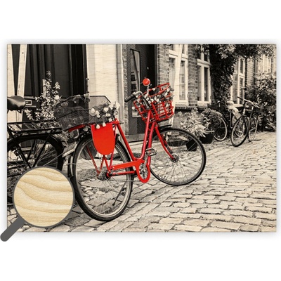Drevený obraz Bicycle
