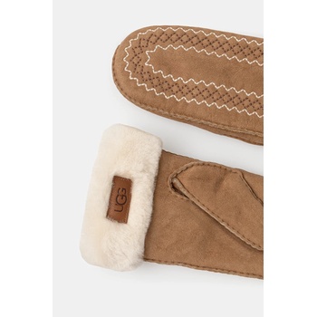 Ugg Велурени ръкавици ugg в кафяво 100907 (100907)
