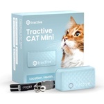 Tractive GPS CAT Mini + нашийник - проследяване на местоположението и активността на вашата котка - мента GPS приемници