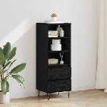 vidaXL Висок шкаф Черния дъб 40 x 36 x 110 см Инженерна дървесина (882743)