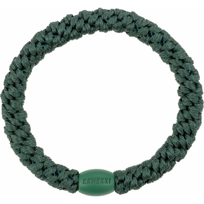 KKNEKKI Gumička do vlasů Kknekki Peacock Blue, zelená barva, textil – Zboží Dáma