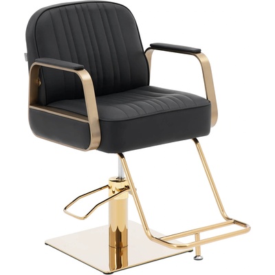physa Салонен стол с подложка за крака - 920 - 1070 мм - 200 кг - черен / златен (physa staunton black & gold)