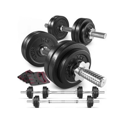 Hop-Sport Sada liatinových činiek 2 x 15 kg