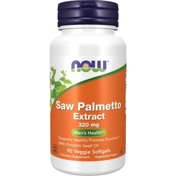 NOW Saw Palmetto Extract | with Pumpkin Seed Oil [90 Гел капсули]