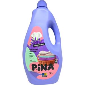  Pina течен перилен препарат, 5 литра, 120 пранета, Универсал, Лавандула