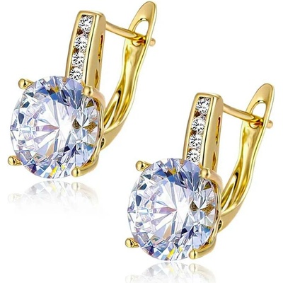 Elanis Jewel Dámské pozlacené náušnice La Diamantina Jenny Gold s krystaly Swarovski® EJ00665