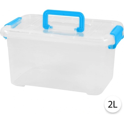 FunPlay box s vekom 2L 24,6 x 18,6 x 11 cm modrá