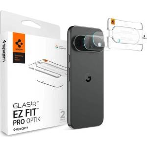 Spigen Протектор за Камерата на Google Pixel 11 Pro XL, Spigen Optik Pro Glass tR EZ Fit 2бр. , Прозрачен (AGL11489)
