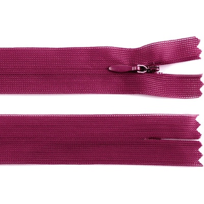 Prima-obchod Spirálový zip skrytý No 3 délka 60 cm dederon, barva 640 Ibis Rose